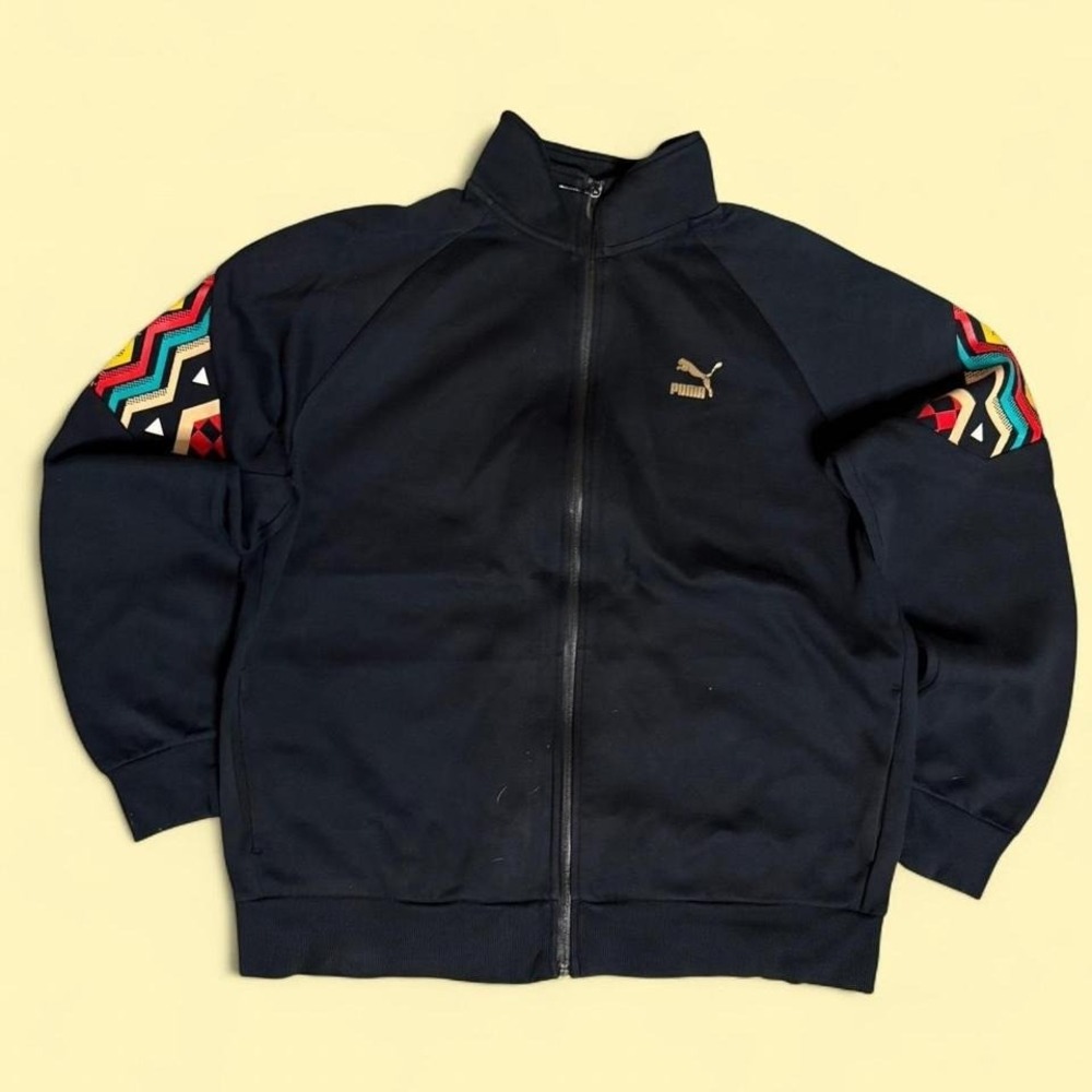 Puma BLM/ black history month black track suit with multicolor accents SIZE M/L